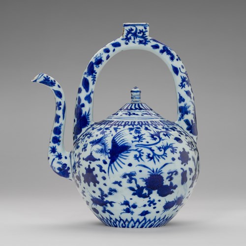 Chinese Blue and White Ewer for the Indian Market